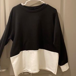 Color blocked sweater